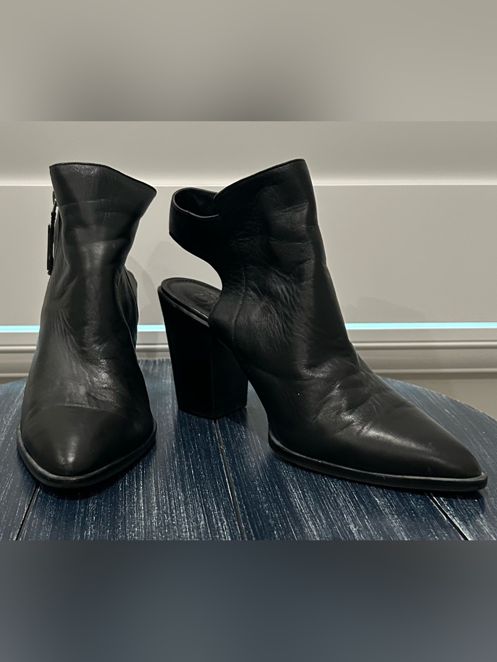 Gianni Bini Leather Block Heels